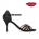 Sirume » Glitter y Raso Negro - 7,5cm