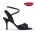 Mona L » Black Glitter Lamé Satin - 7,5cm