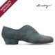 Gray Prusiano Suede - French Heel